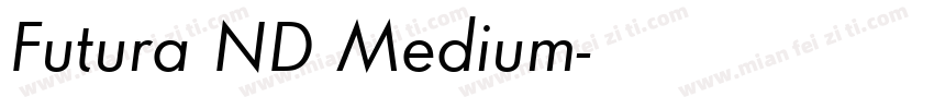 Futura ND Medium字体转换